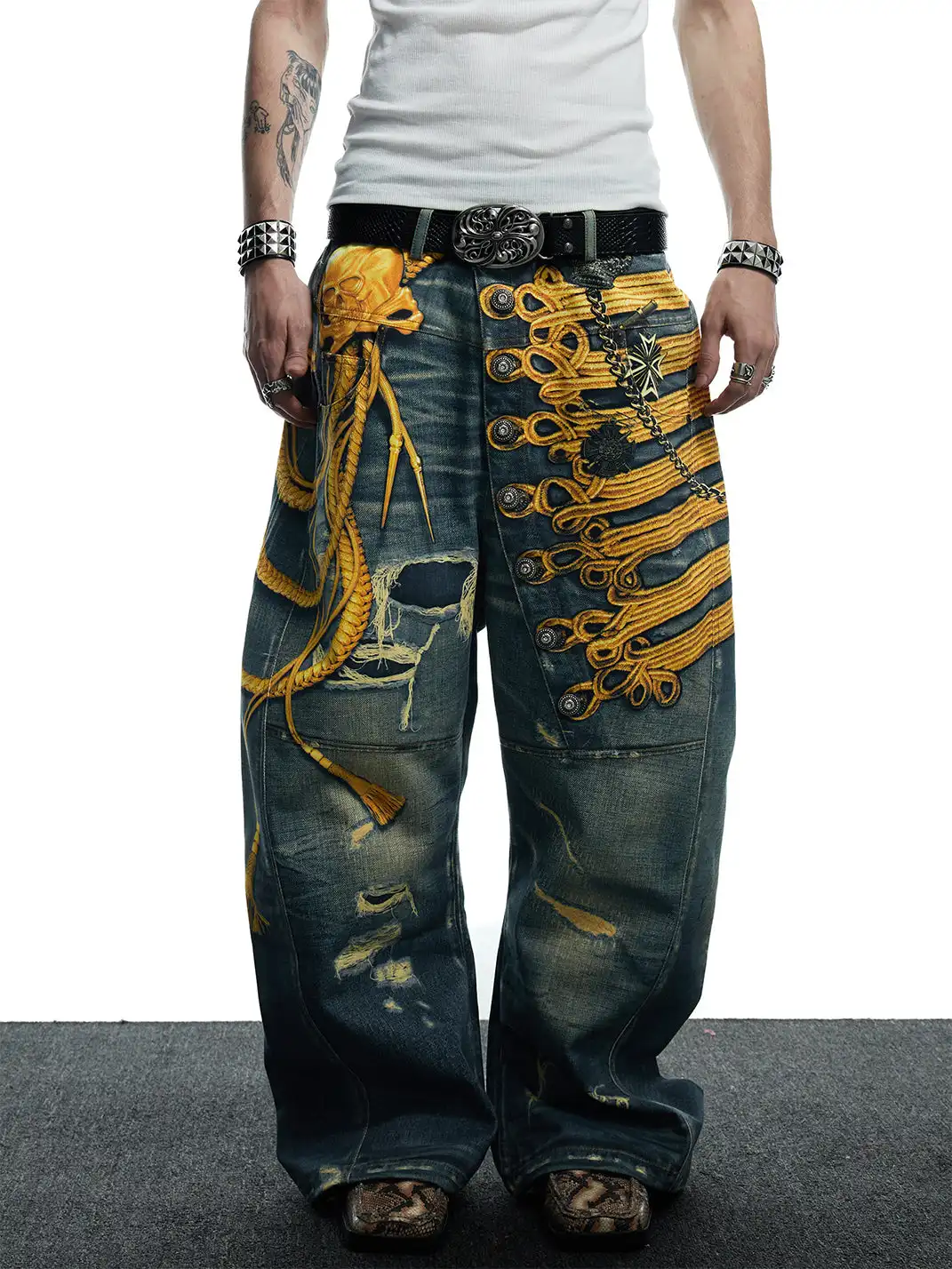 DND4DES | 3D Print Long Button Fly Jeans