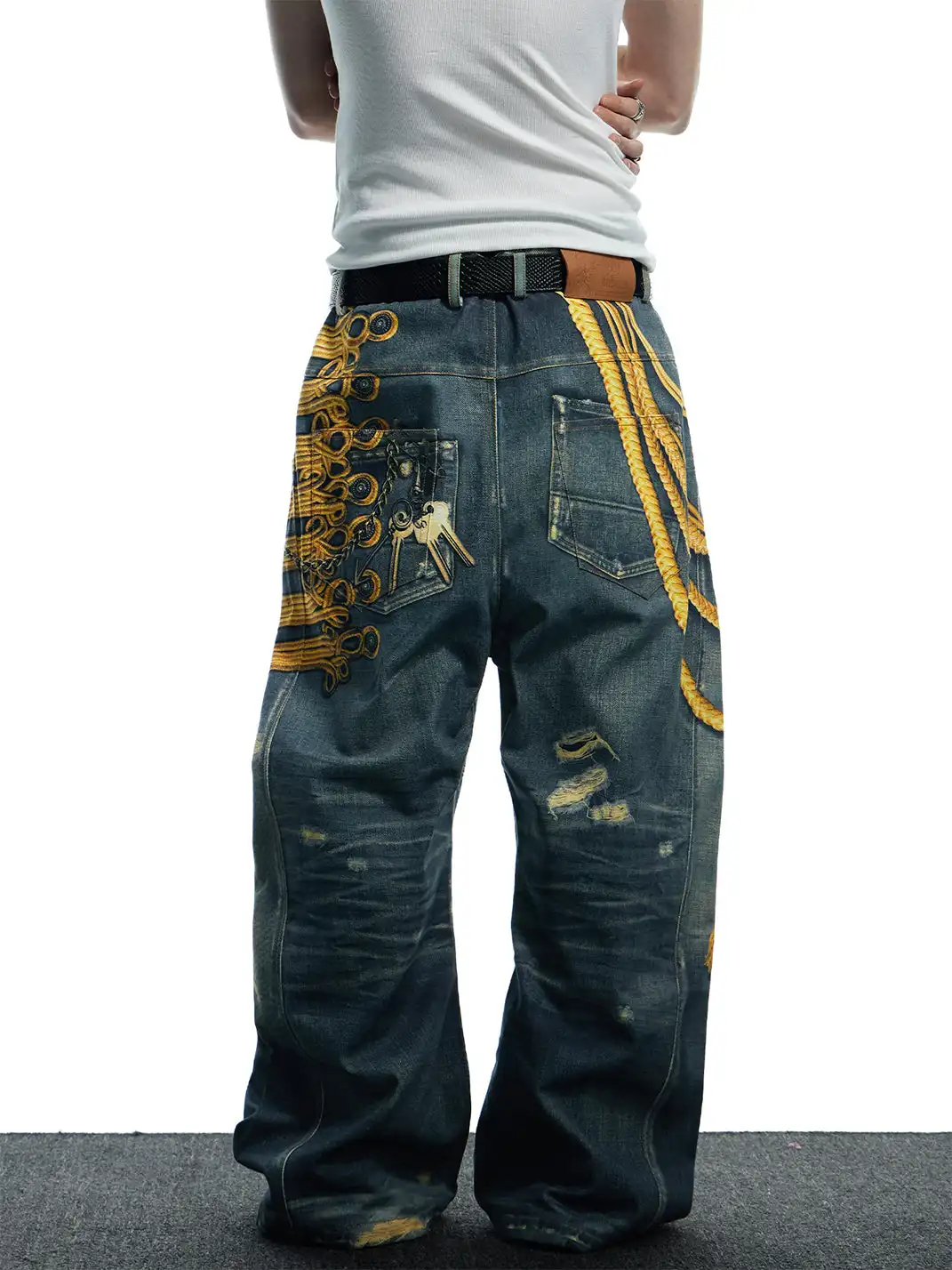 DND4DES | 3D Print Long Button Fly Jeans
