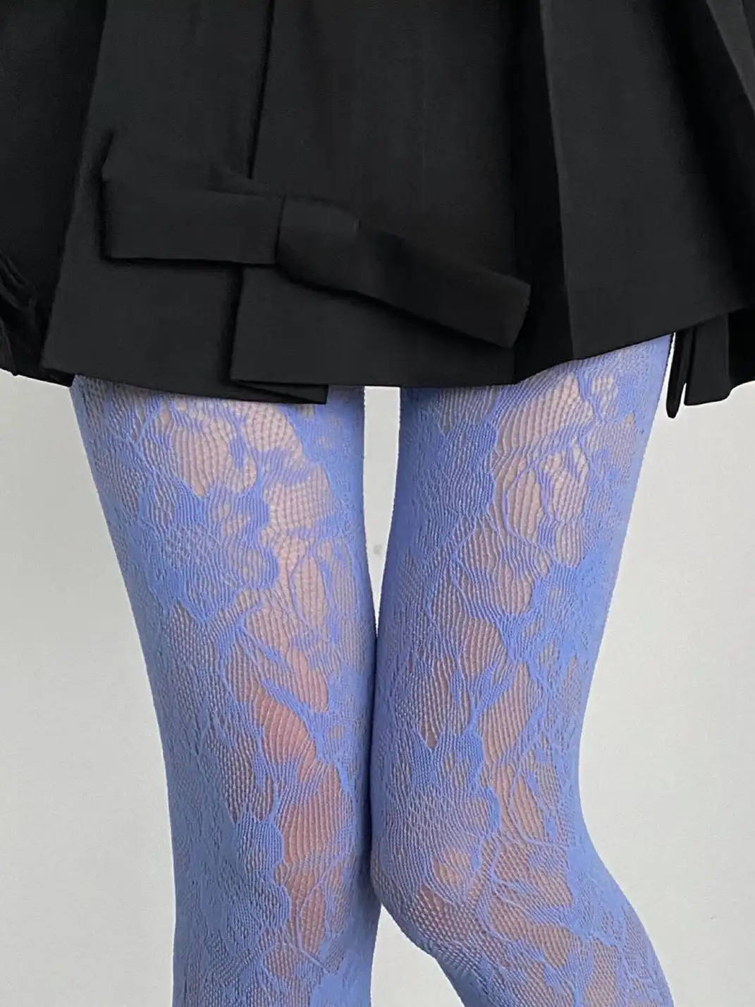 HotBonBon | Solid Color Lace Mesh Stockings