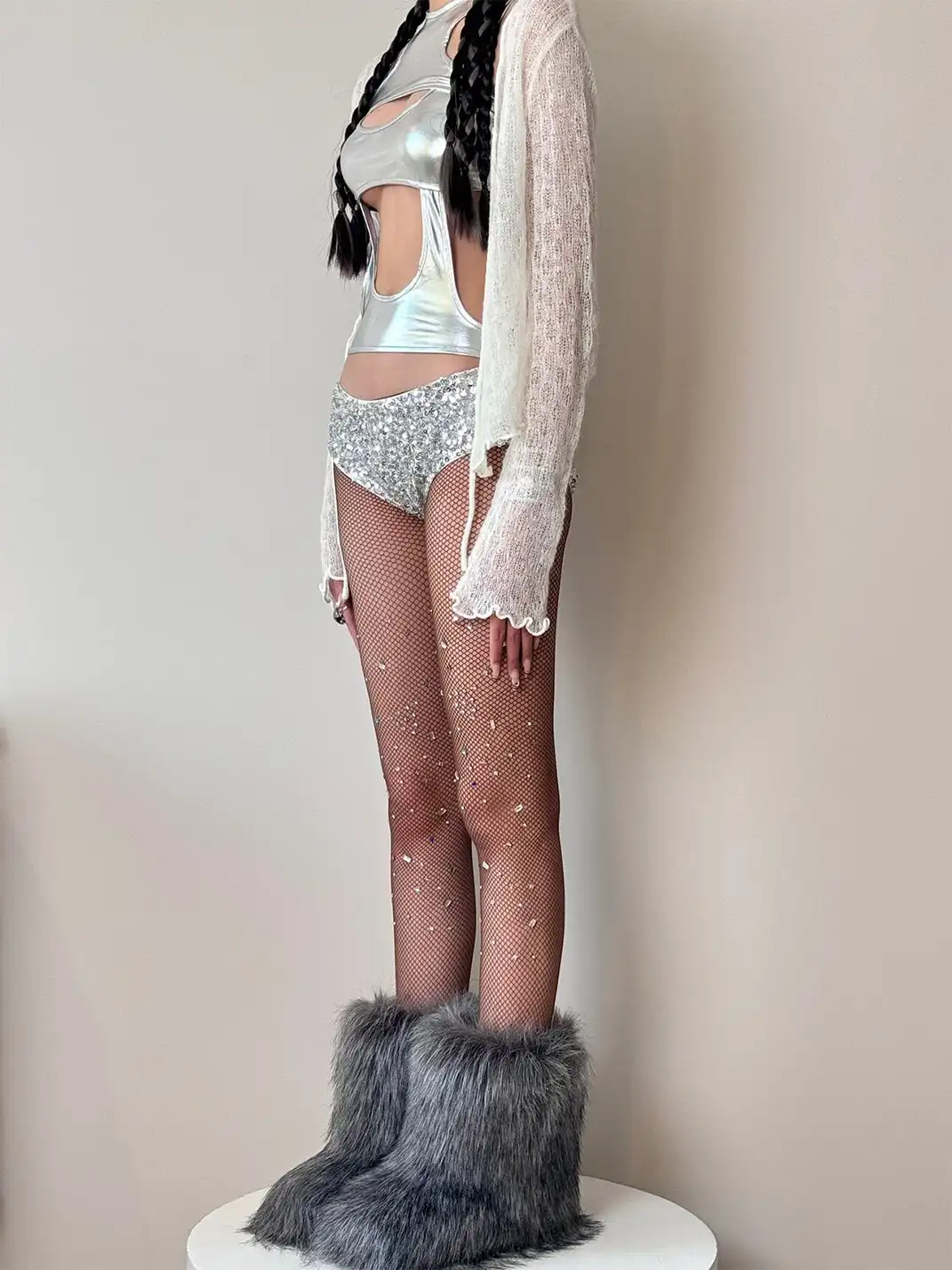 HotBonBon | Colorful Rhinestone Mesh Stockings