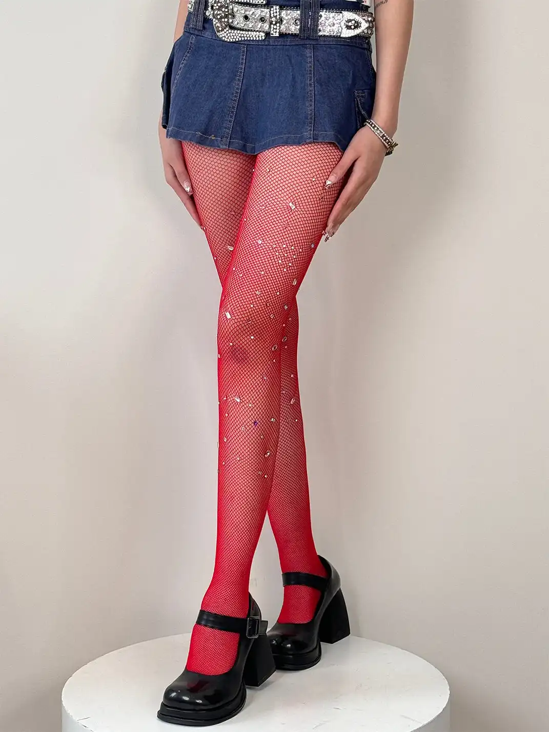 HotBonBon | Colorful Rhinestone Mesh Stockings