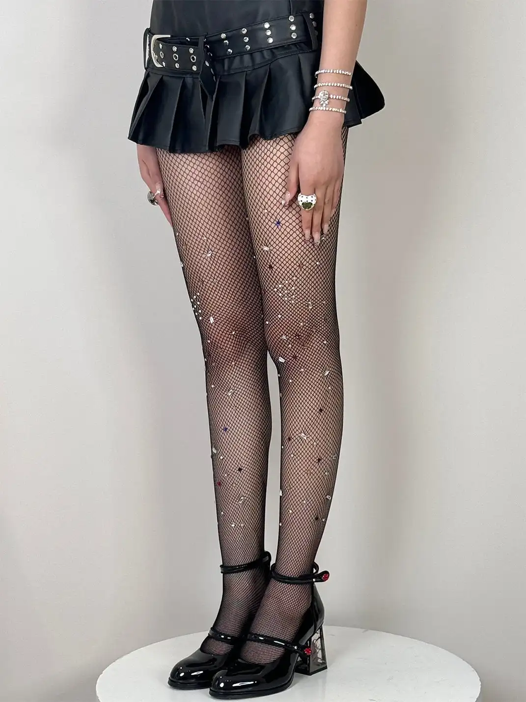HotBonBon | Colorful Rhinestone Mesh Stockings