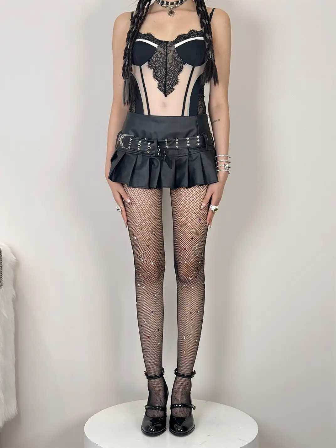 HotBonBon | Colorful Rhinestone Mesh Stockings