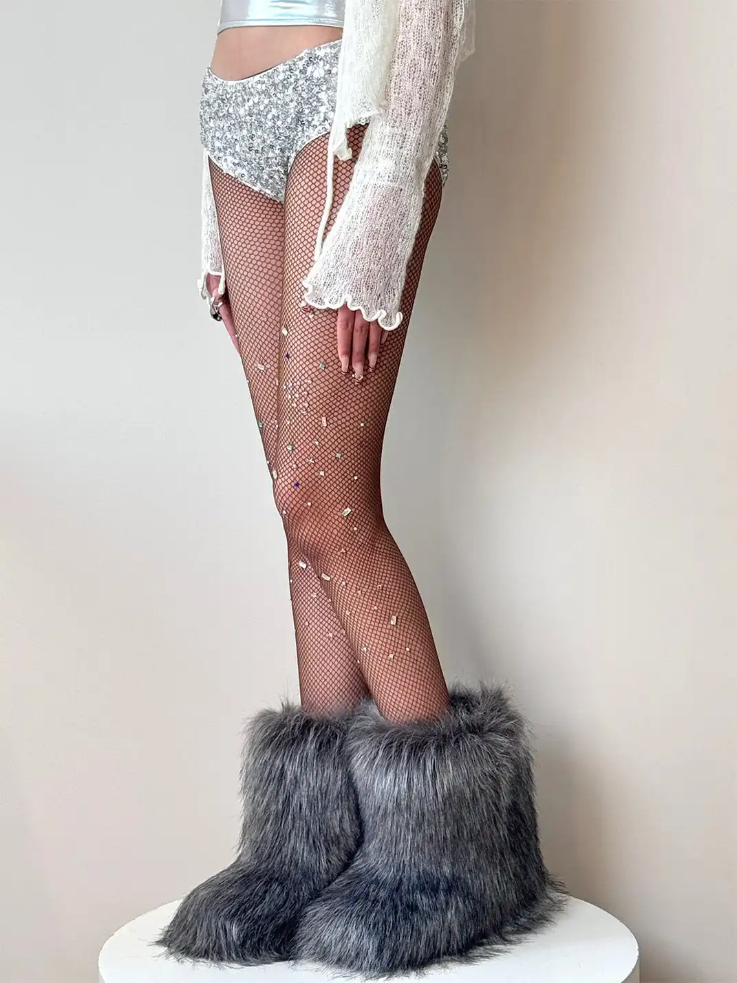 HotBonBon | Colorful Rhinestone Mesh Stockings