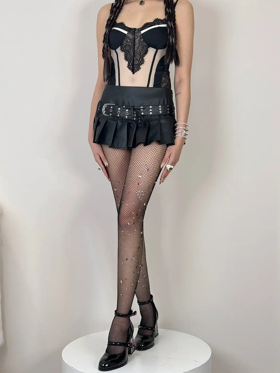 HotBonBon | Colorful Rhinestone Mesh Stockings