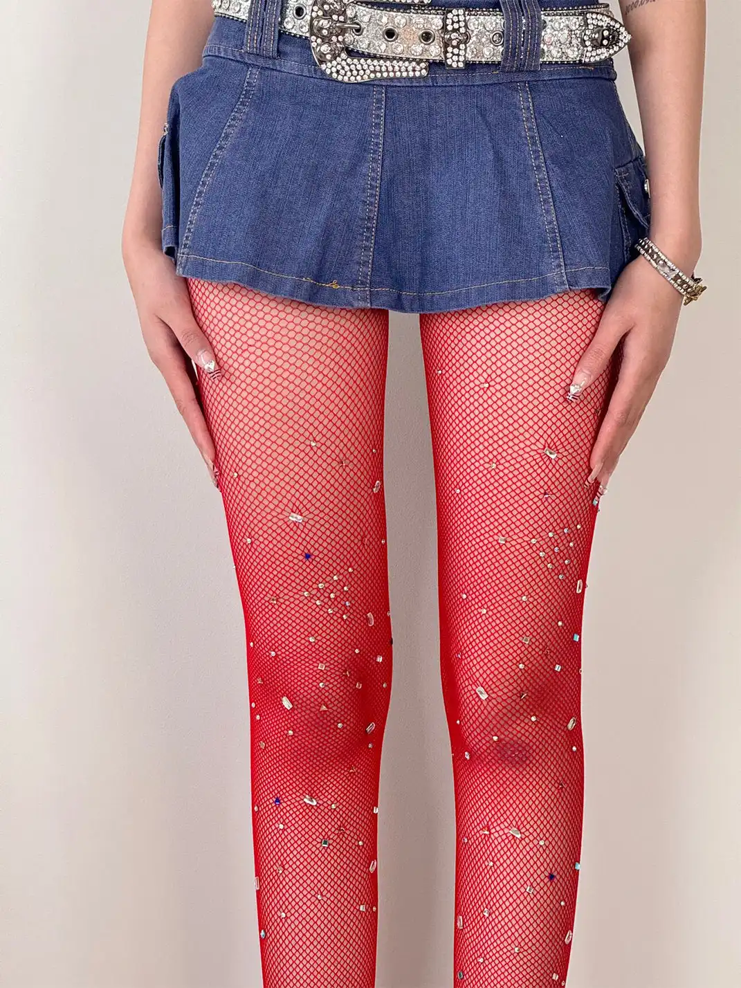 HotBonBon | Colorful Rhinestone Mesh Stockings
