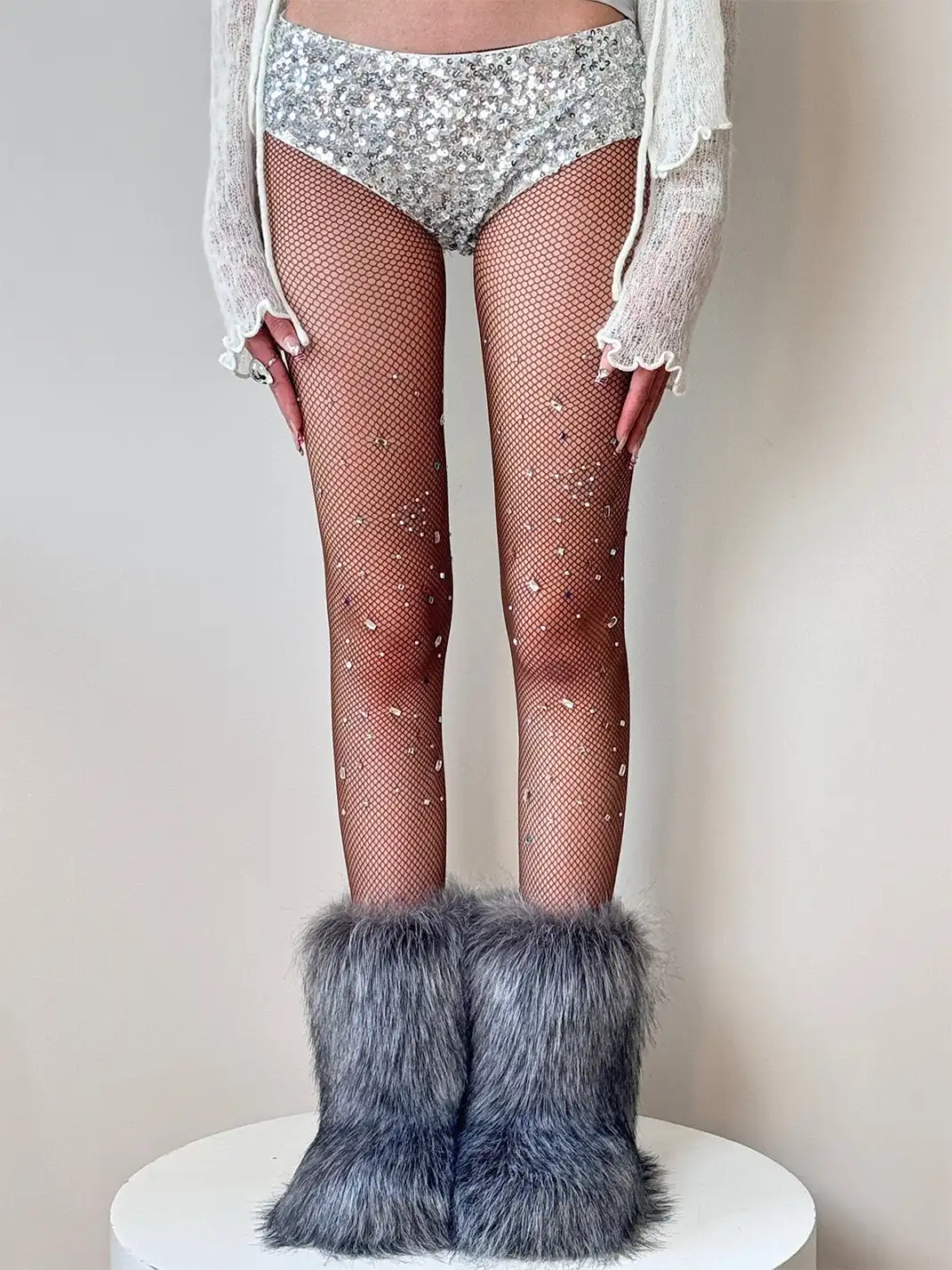 HotBonBon | Colorful Rhinestone Mesh Stockings