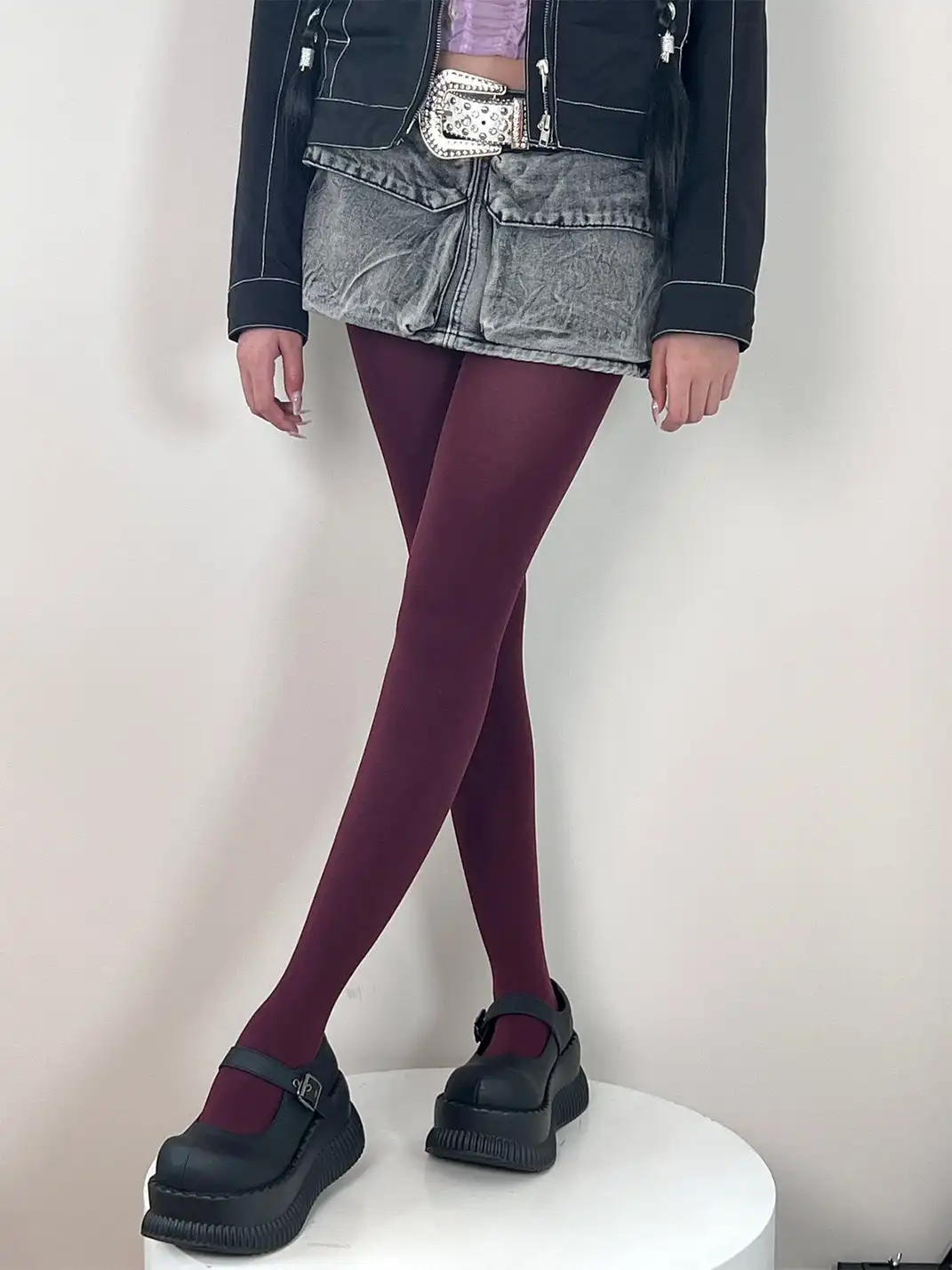 HotBonBon | High Elastic Matte Solid Color Pantyhose