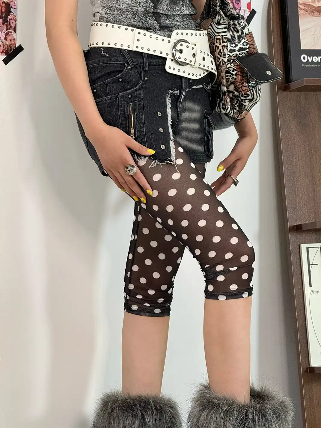 HotBonBon | Vintage Polka Dot Capri Leggings