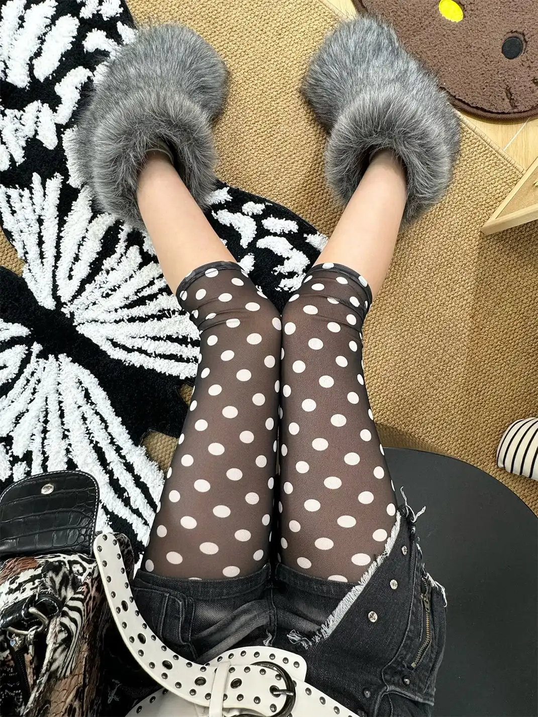 HotBonBon | Vintage Polka Dot Capri Leggings