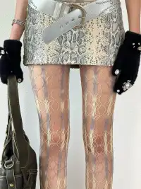 HotBonBon | Hollow Out Irregular Tie-Dye Stockings