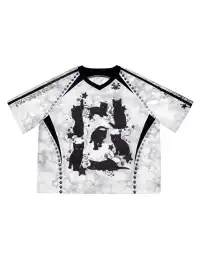 CFIERCE | Black Cat Print Raglan Sleeve T-shirt