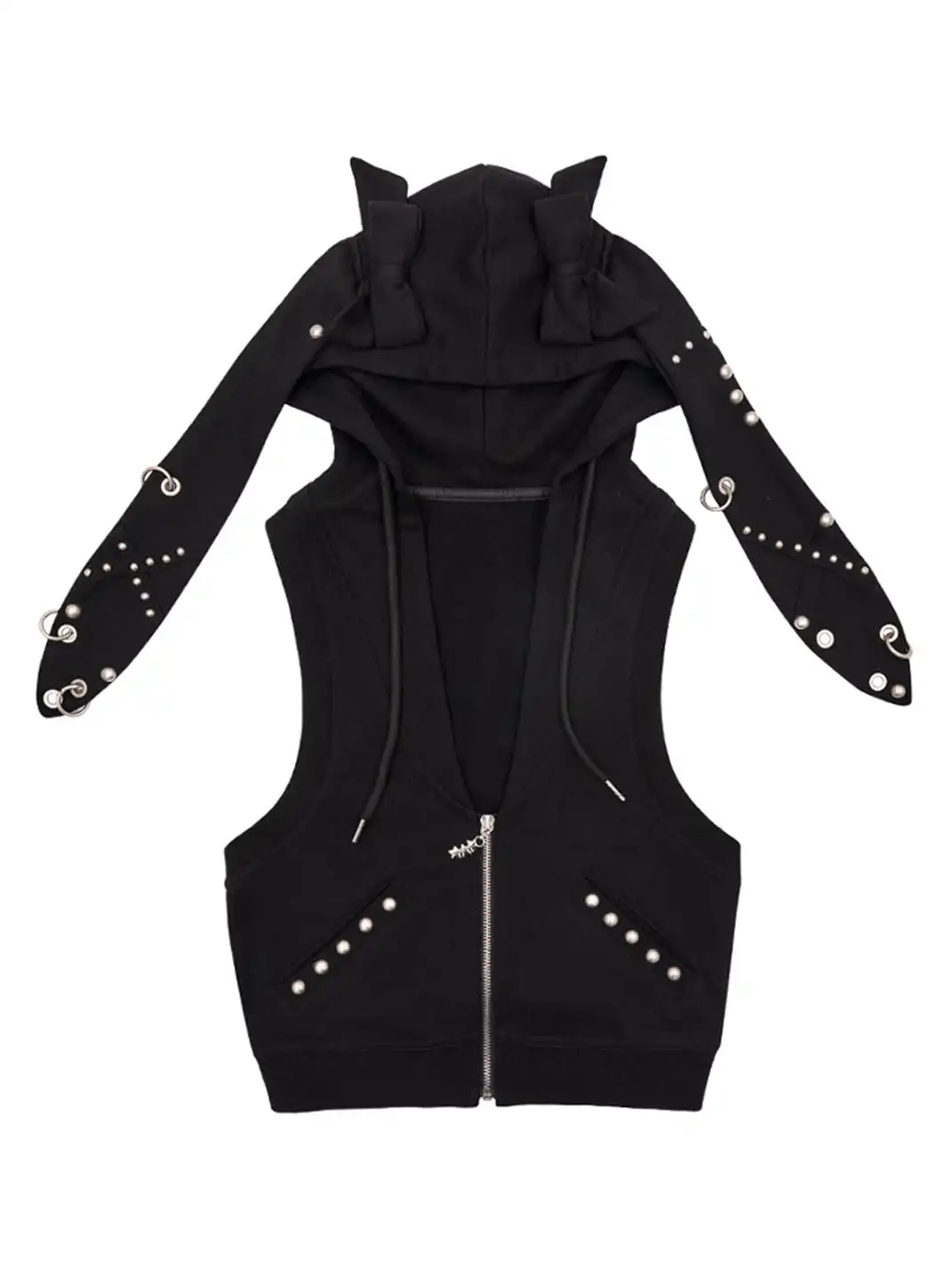 CFIERCE | Rivet Rabbit Ear Vest Jacket