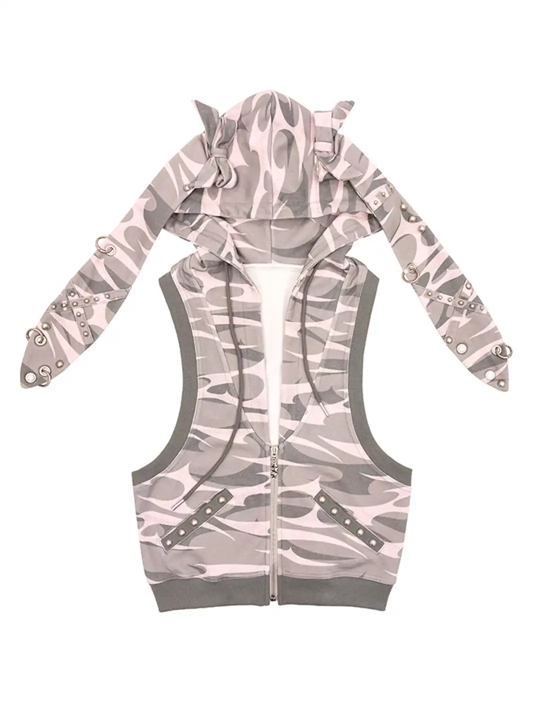 CFIERCE | Rivet Rabbit Ear Vest Jacket