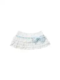 CFIERCE | Rivet Bow Floral Cake Skirt