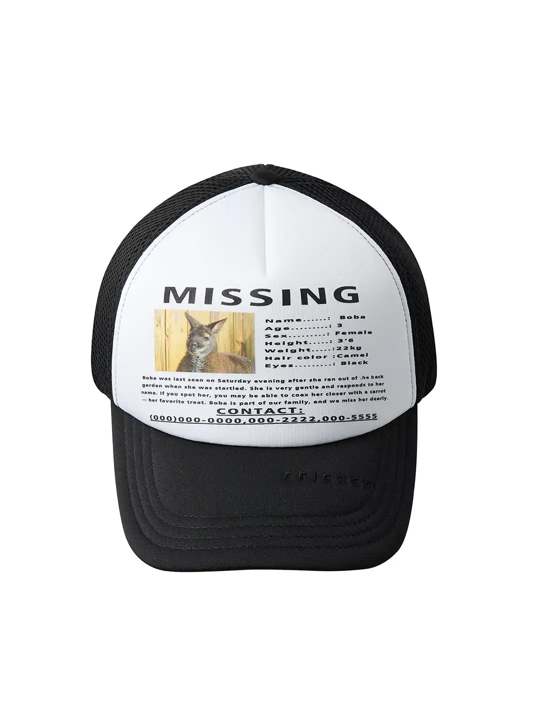 CFIERCE | "Missing Kangaroo" Print Baseball Cap