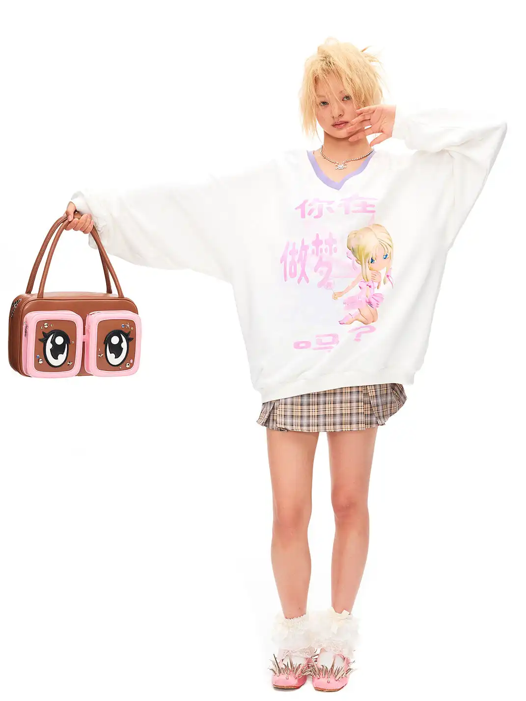 CFIERCE | "Are You Dreaming?" Print Long Sleeve Sweatshirt