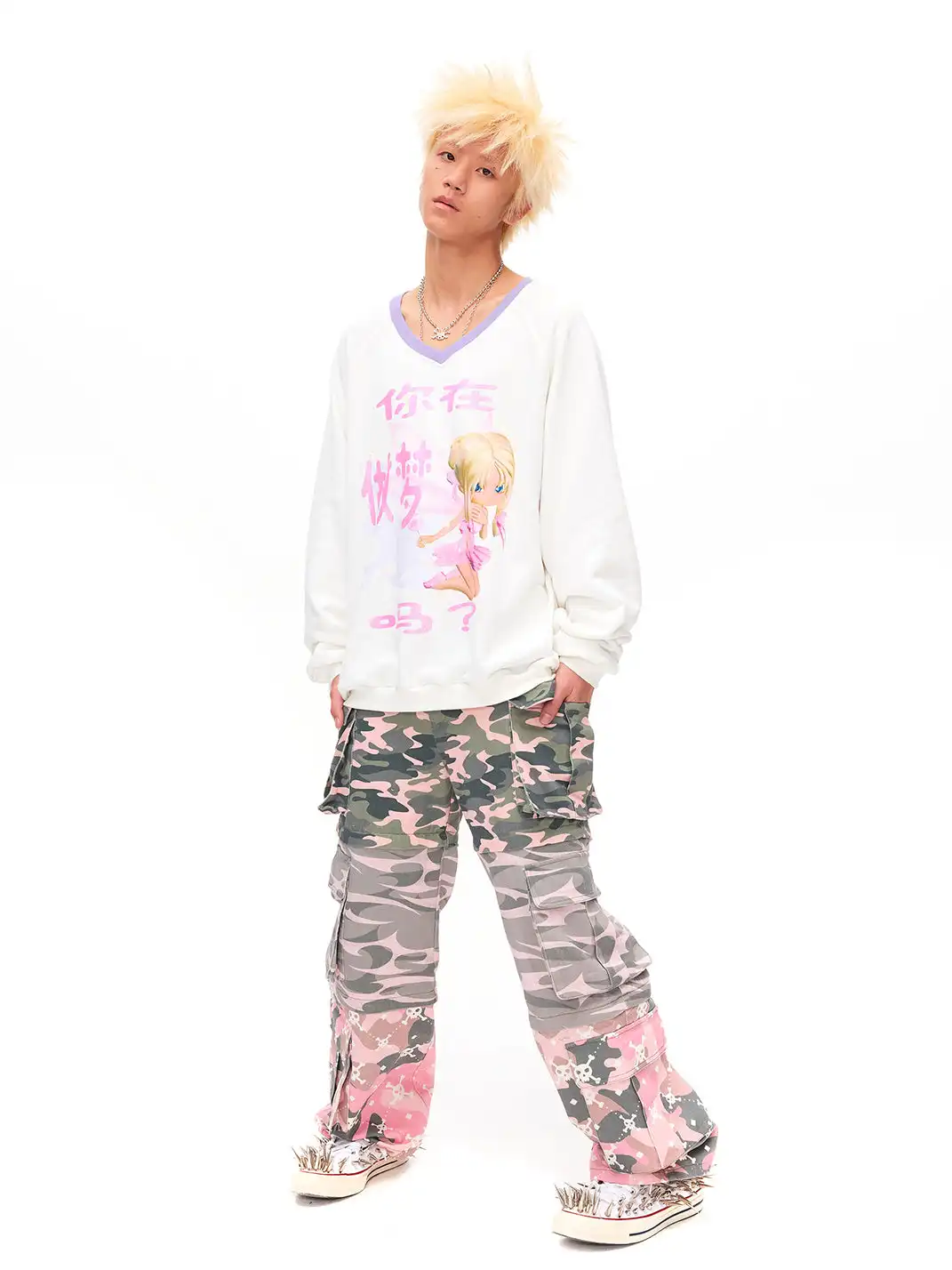 CFIERCE | "Are You Dreaming?" Print Long Sleeve Sweatshirt