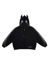 CFIERCE | Crying Unicorn Hotfix Rhinestone Sweatshirt