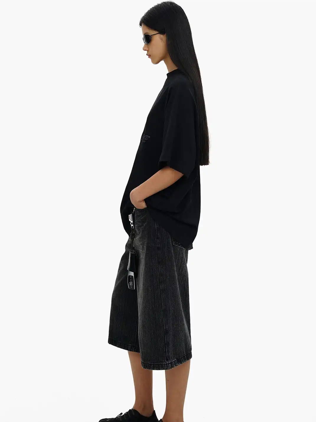 MASONPRINCE | Oversized Embroidered Raglan Sleeve T-shirt