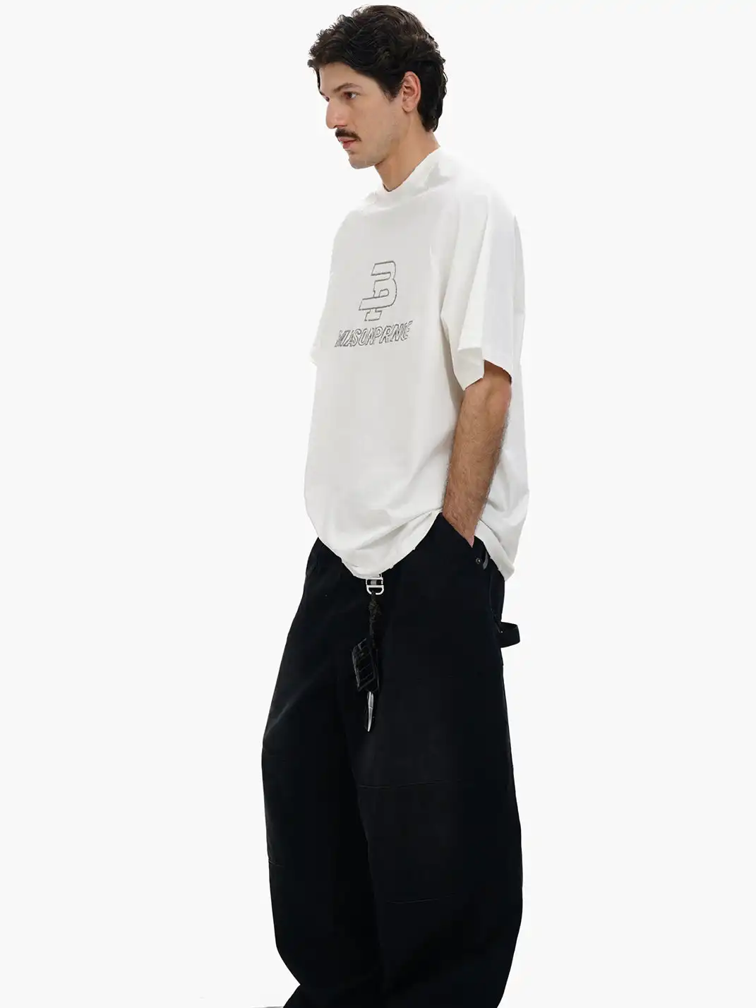 MASONPRINCE | Oversized Embroidered Raglan Sleeve T-shirt