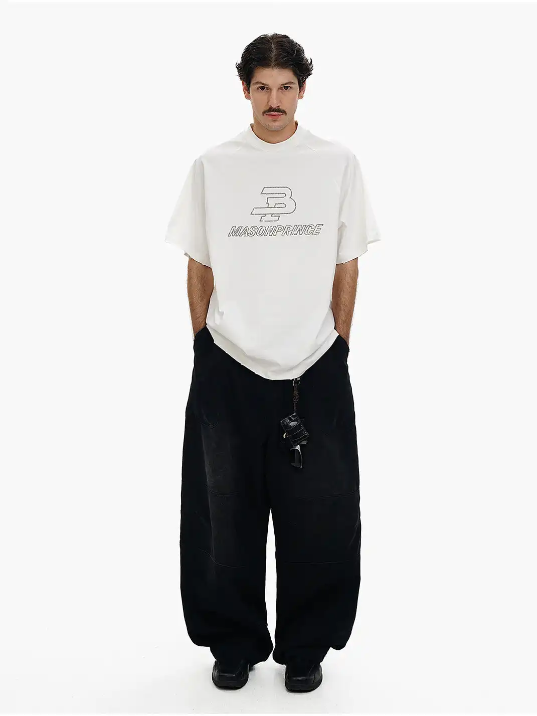 MASONPRINCE | Oversized Embroidered Raglan Sleeve T-shirt