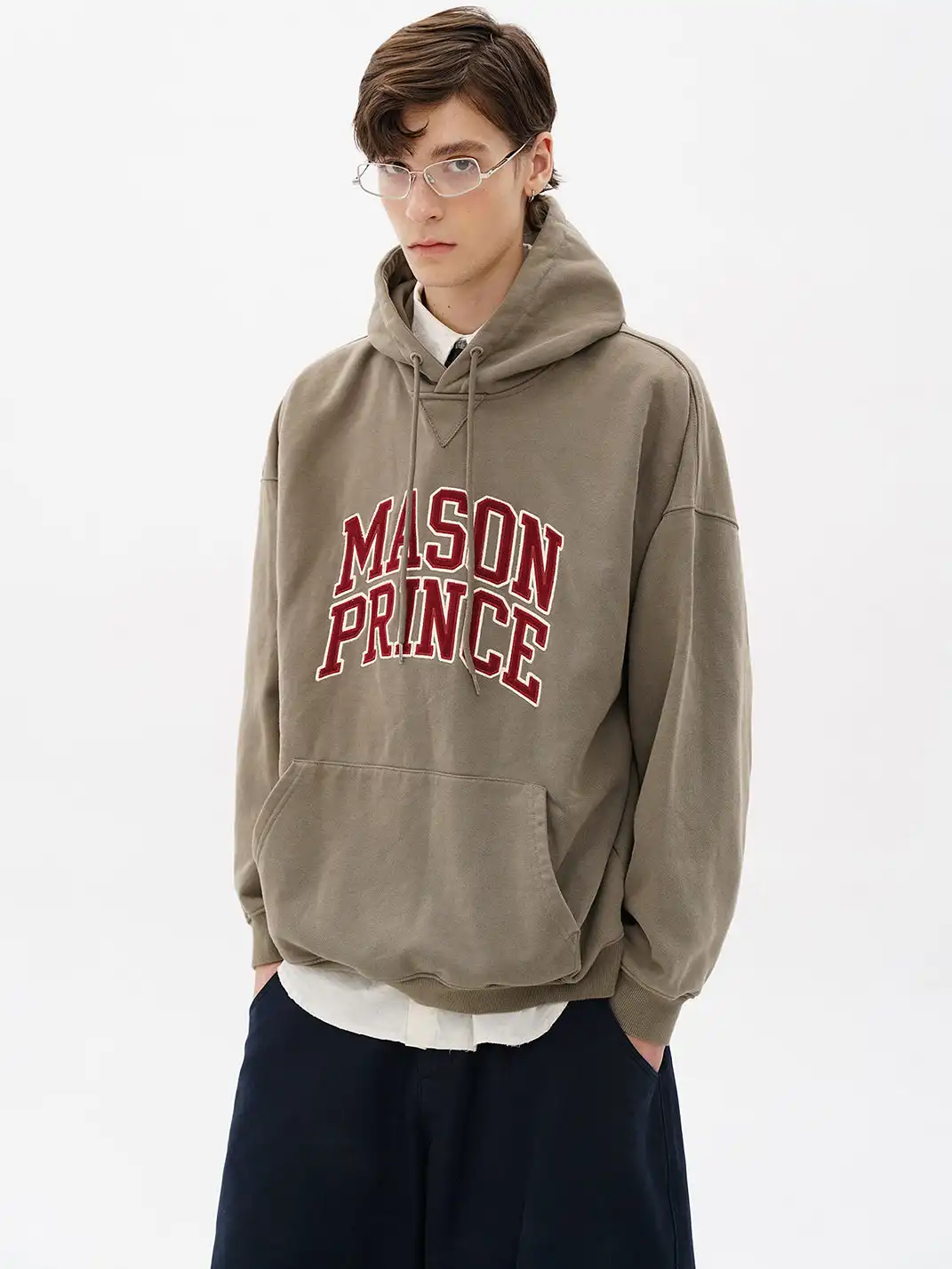 MASONPRINCE | Applique Embroidery Logo Hoodie