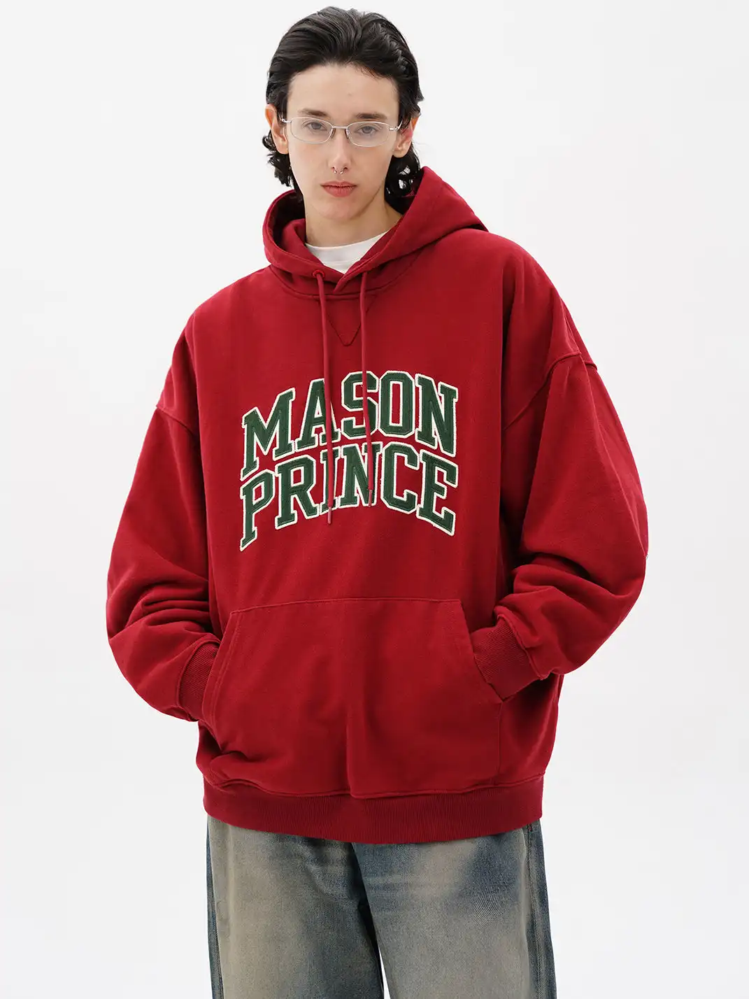MASONPRINCE | Applique Embroidery Logo Hoodie