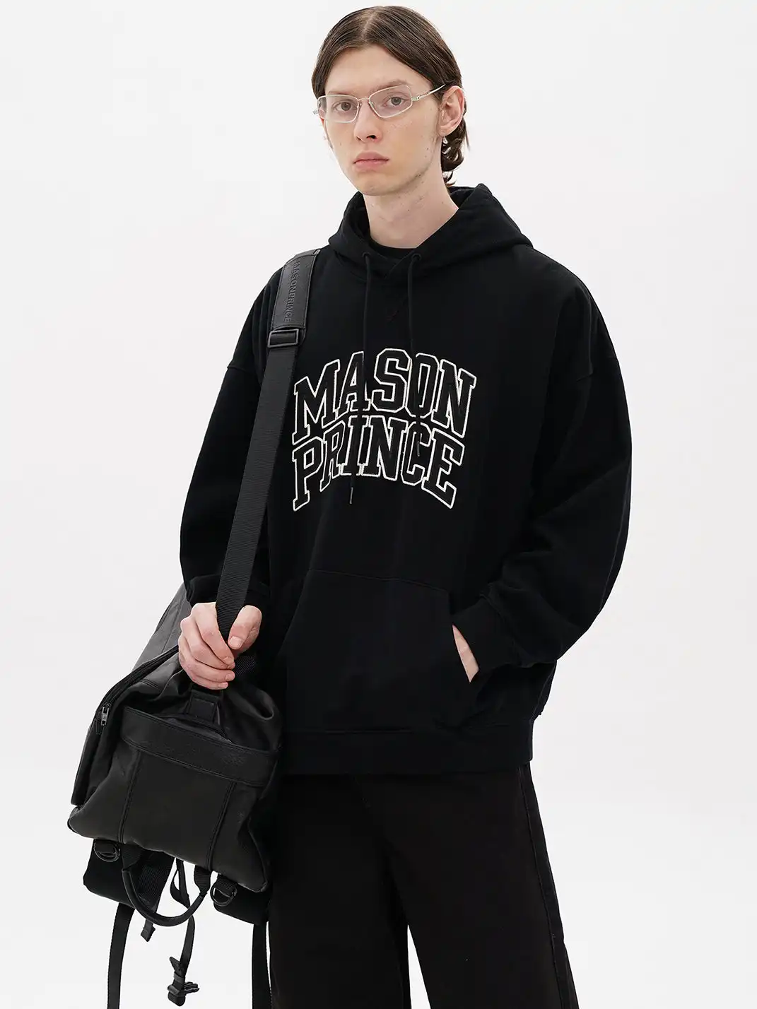 MASONPRINCE | Applique Embroidery Logo Hoodie