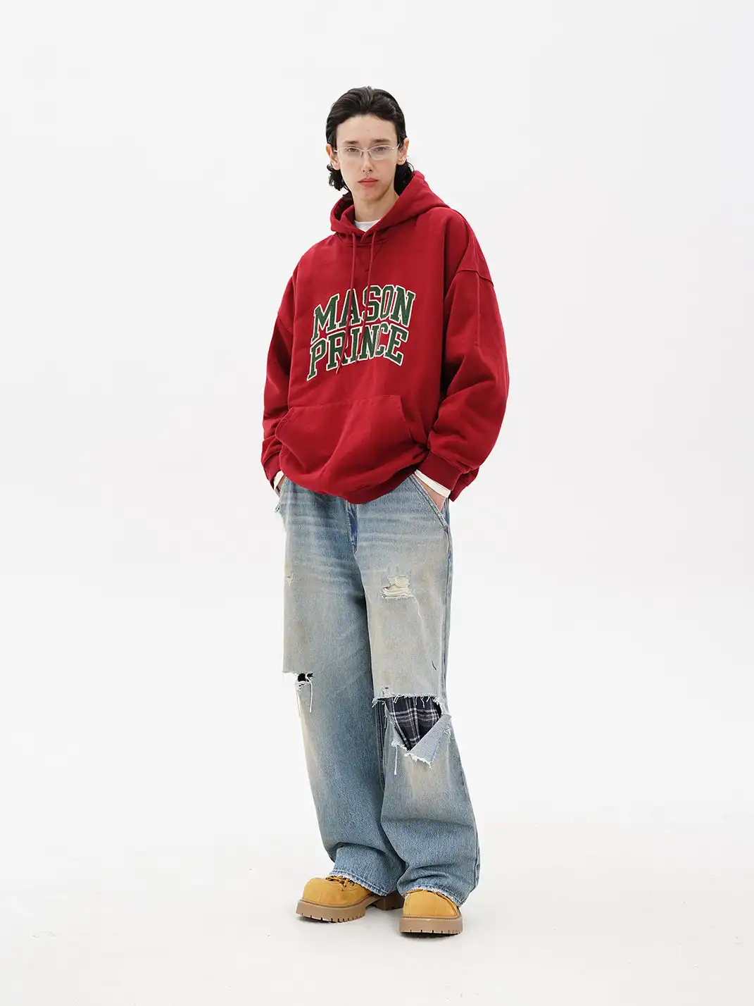 MASONPRINCE | Applique Embroidery Logo Hoodie