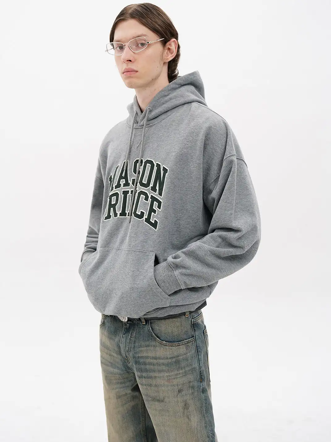 MASONPRINCE | Applique Embroidery Logo Hoodie