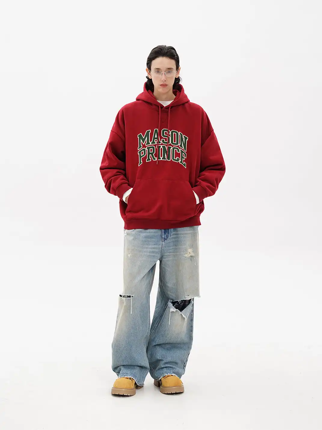 MASONPRINCE | Applique Embroidery Logo Hoodie
