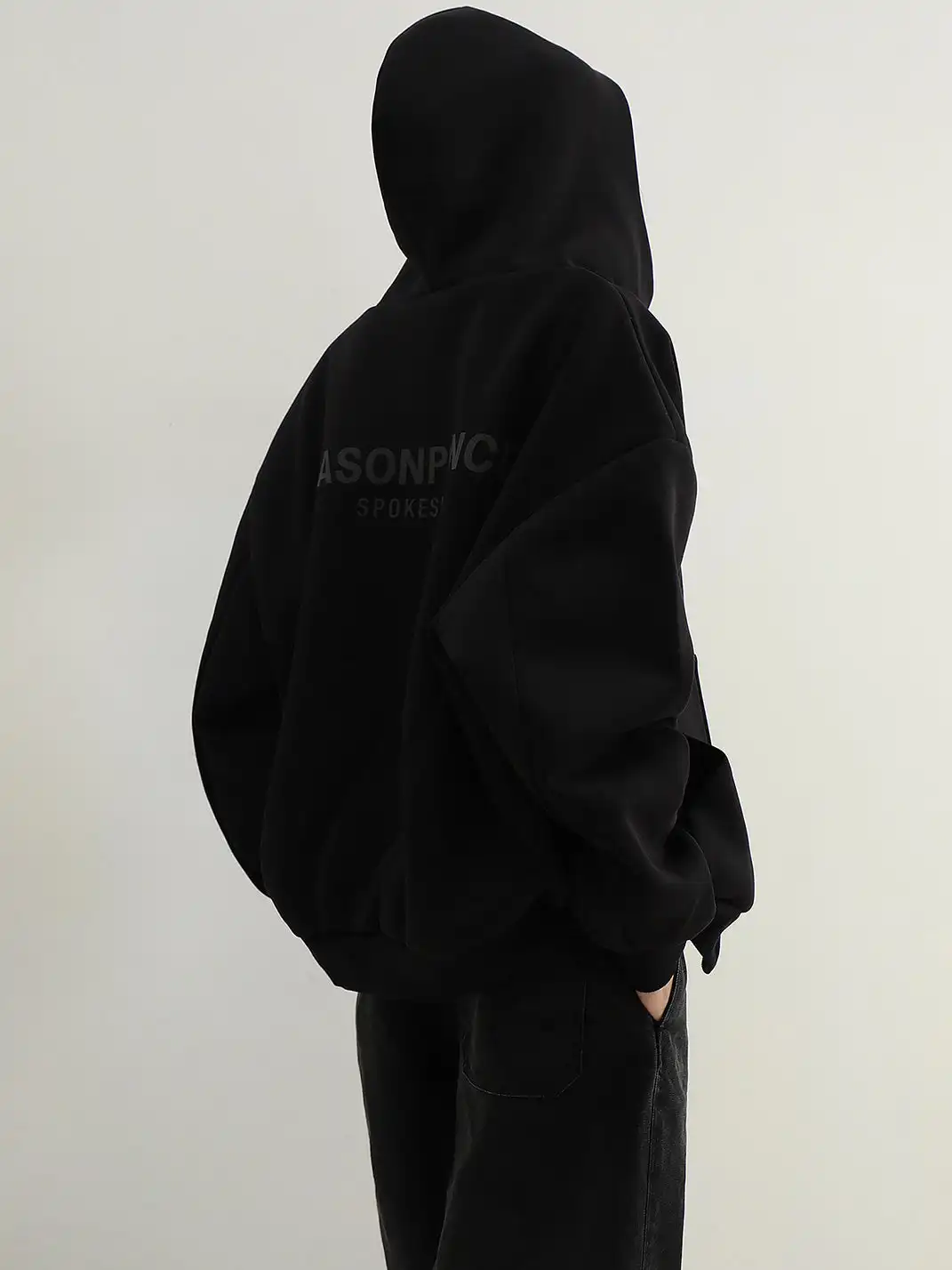 MASONPRINCE | Reflective Rubber Print Hoodie & Pants Set