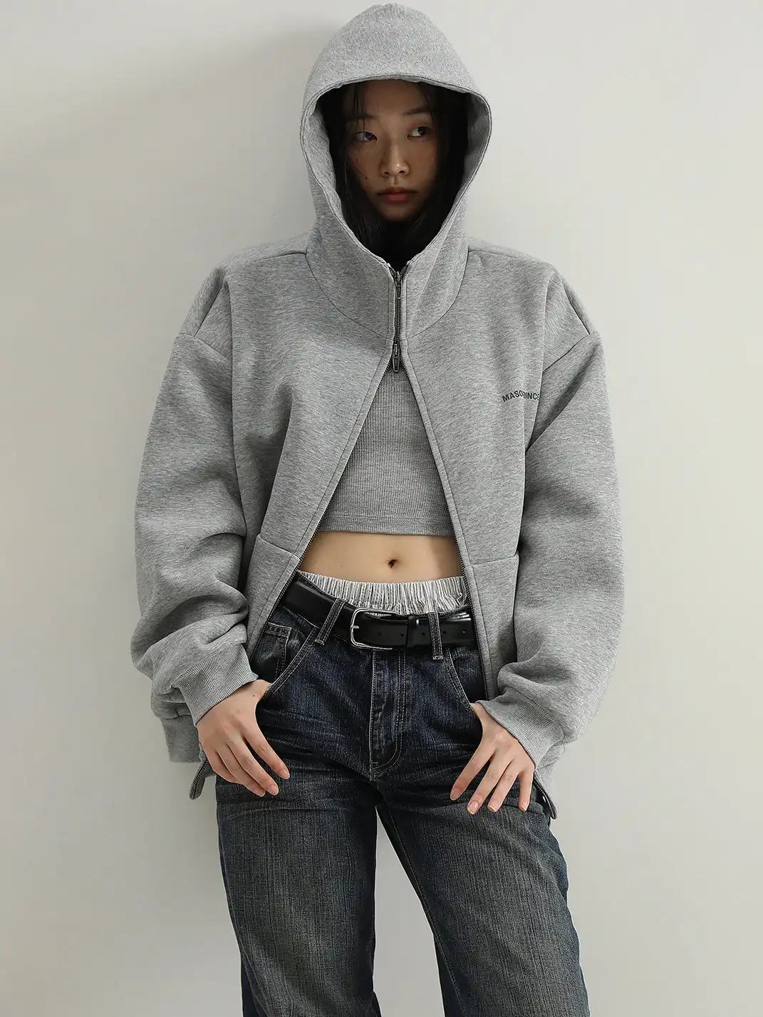 MASONPRINCE | Reflective Rubber Print Hoodie & Pants Set