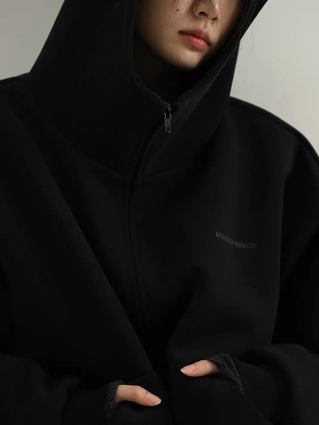 MASONPRINCE | Reflective Rubber Print Hoodie & Pants Set