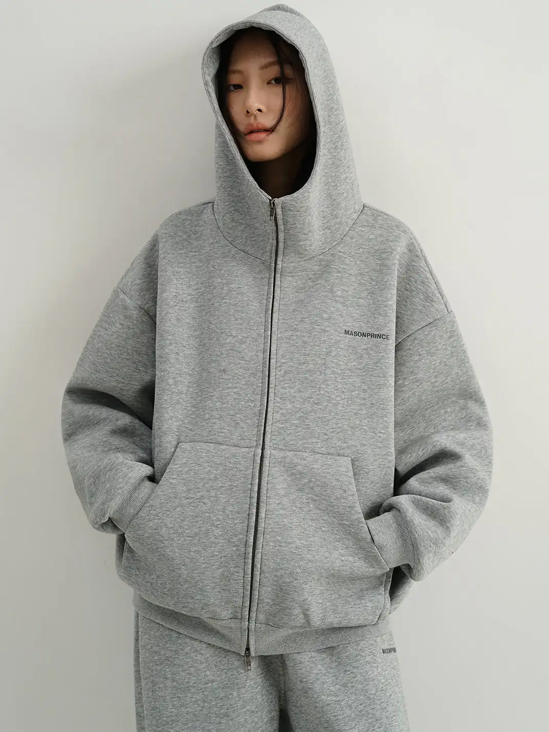 MASONPRINCE | Reflective Rubber Print Hoodie & Pants Set