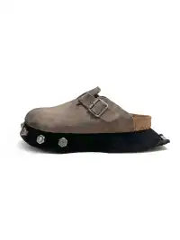 MASONPRINCE | Frosted Suede Thick Soled Birkenstock Shoes