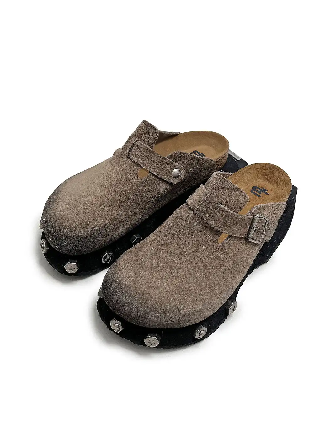 MASONPRINCE | Frosted Suede Thick Soled Birkenstock Shoes