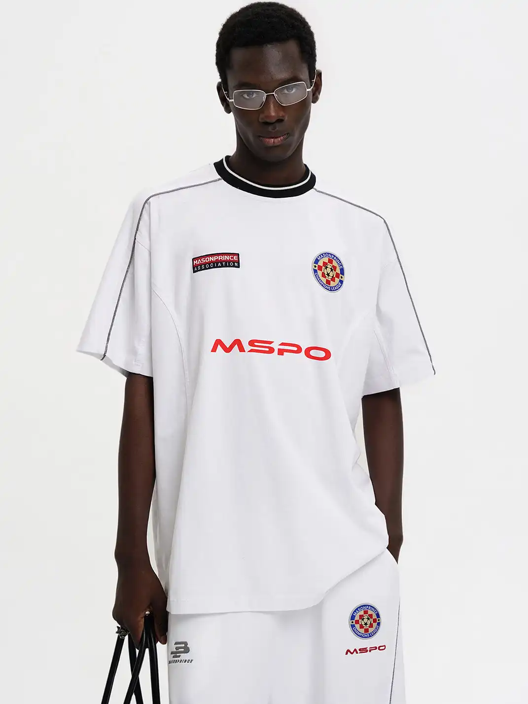 MASONPRINCE | Reconstructed Cut Applique Embroidered Jersey