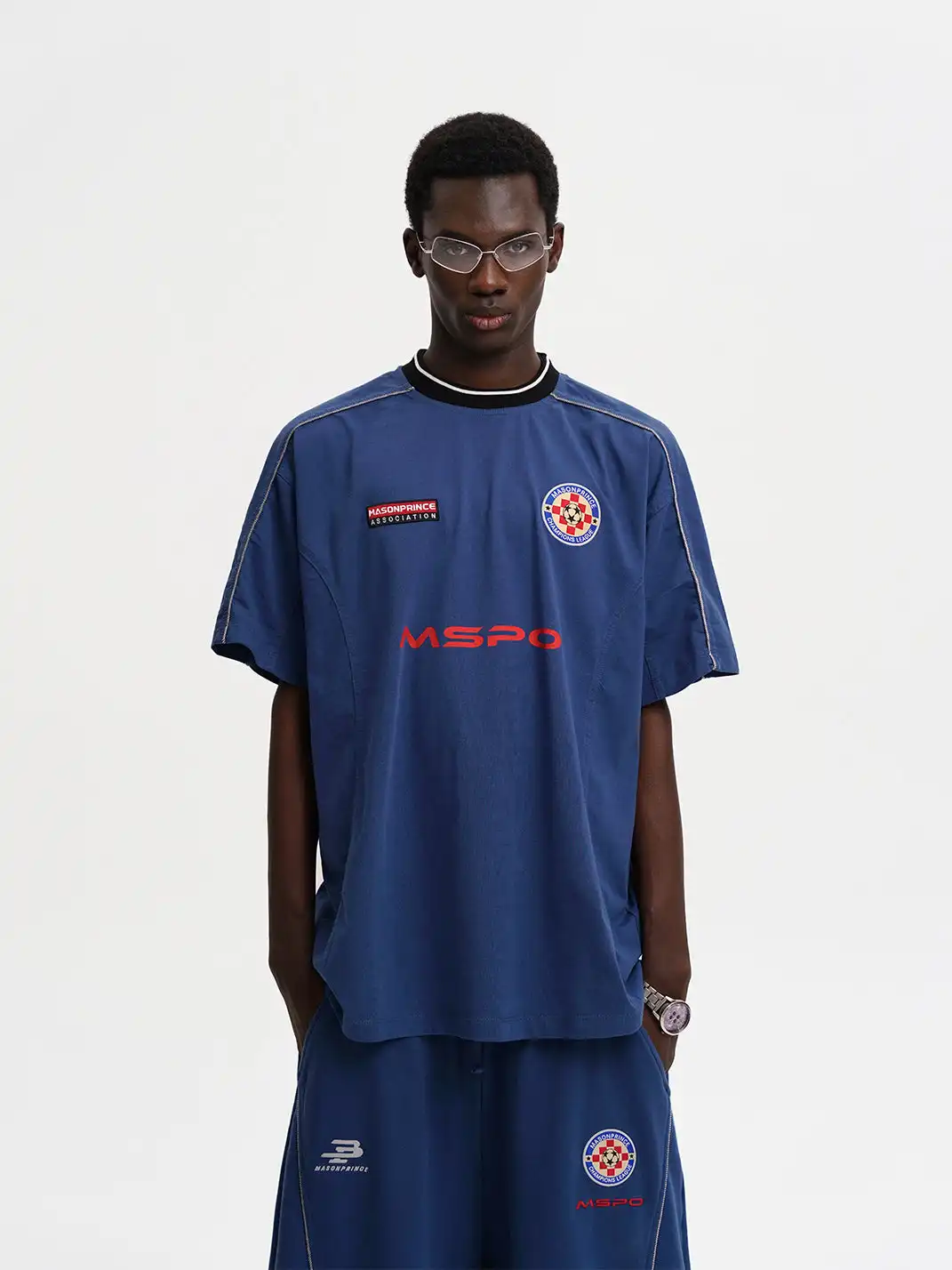 MASONPRINCE | Reconstructed Cut Applique Embroidered Jersey