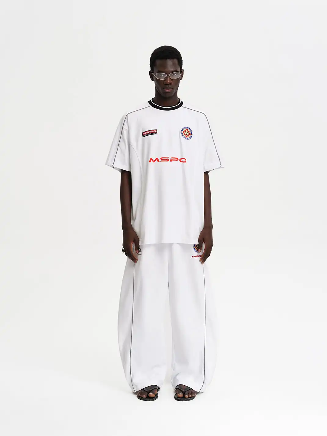 MASONPRINCE | Reconstructed Cut Applique Embroidered Jersey