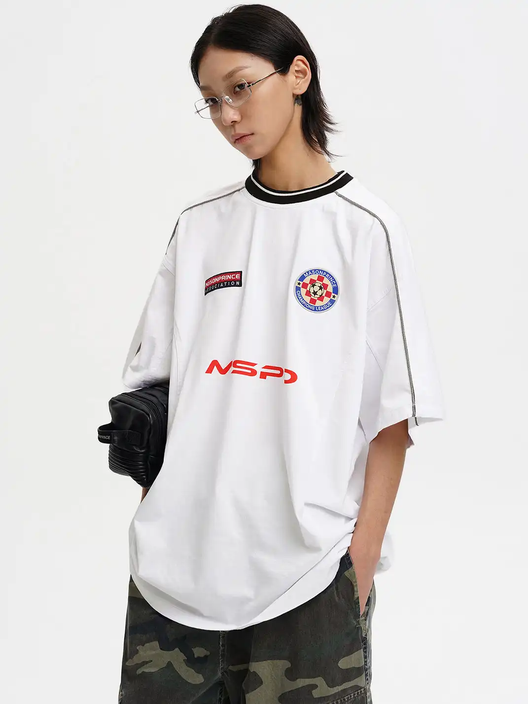 MASONPRINCE | Reconstructed Cut Applique Embroidered Jersey
