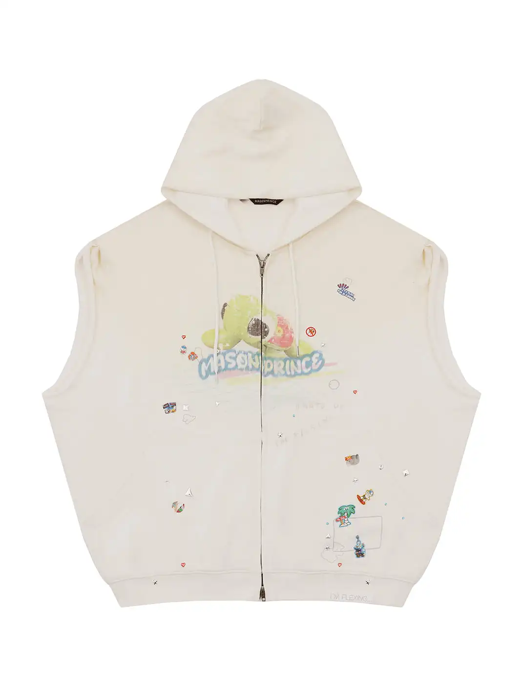 MASONPRINCE | Turtle Print Hooded Vest