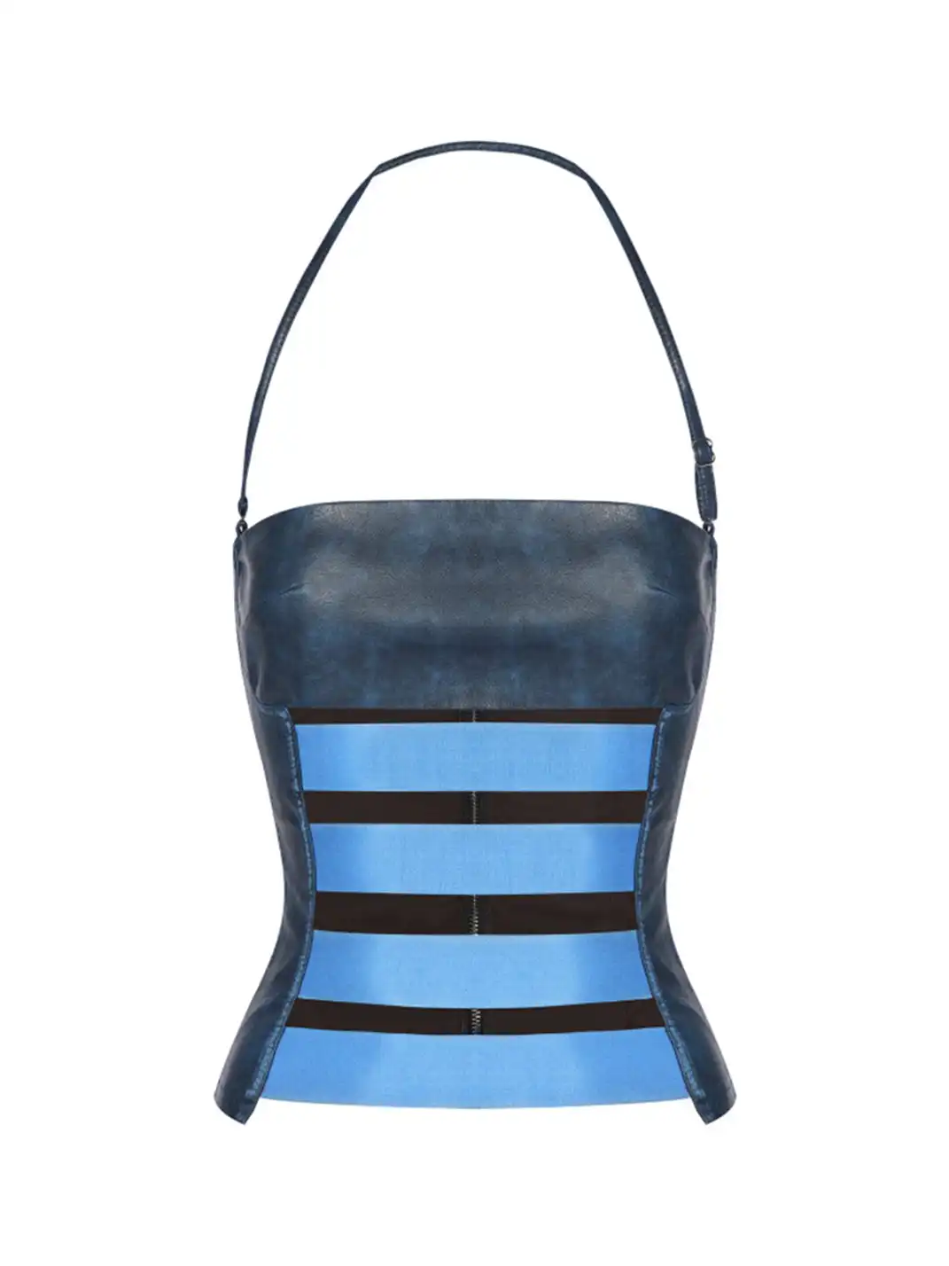 CSFC | Bandage Halter Top-Blue