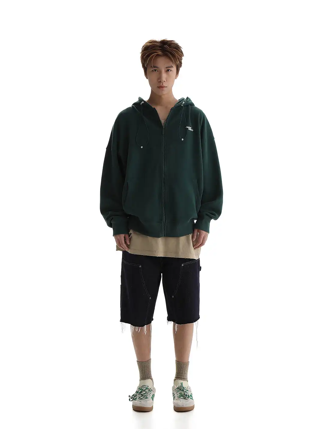 MASONPRINCE | Hooded Zip-Up Sweatshirt