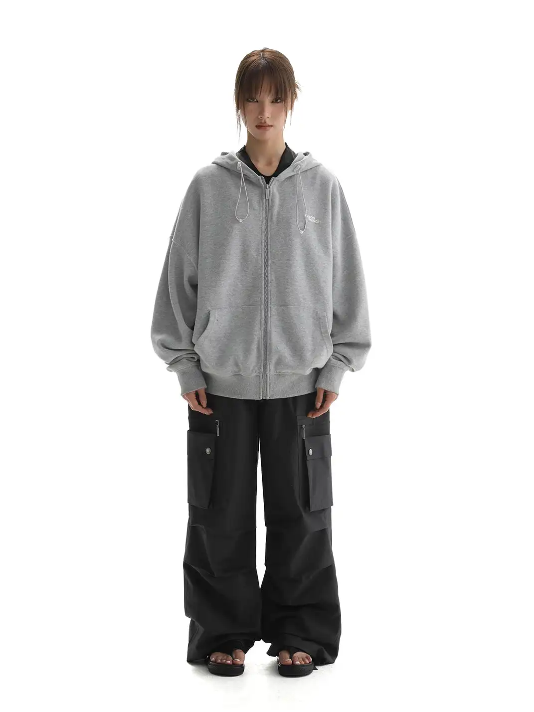 MASONPRINCE | Hooded Zip-Up Sweatshirt