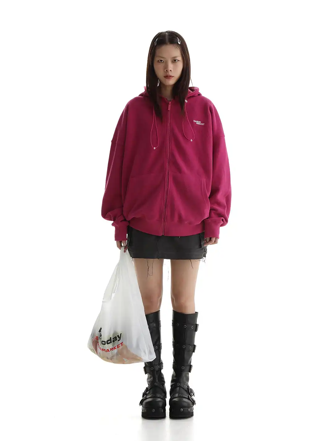 MASONPRINCE | Hooded Zip-Up Sweatshirt