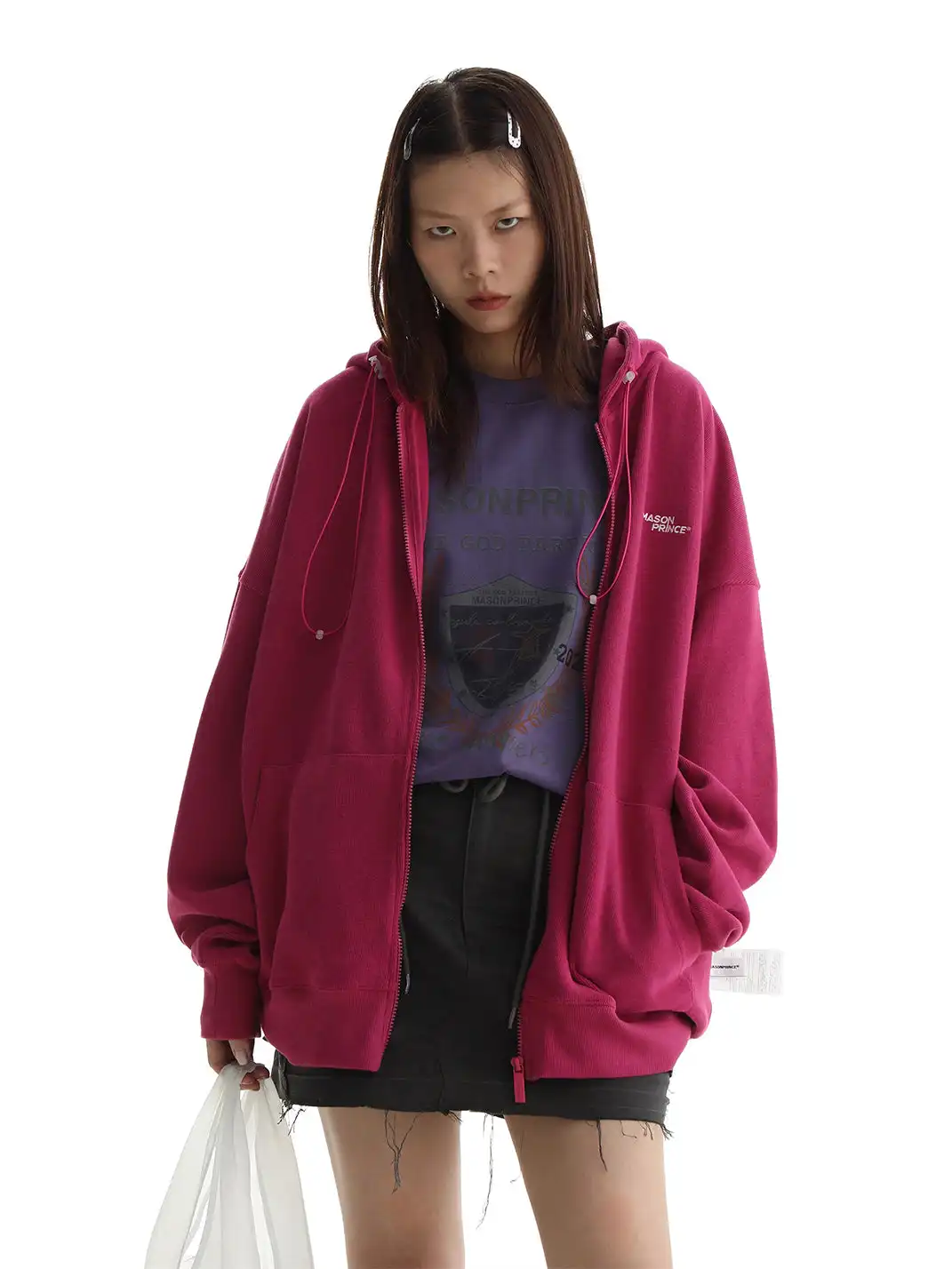MASONPRINCE | Hooded Zip-Up Sweatshirt