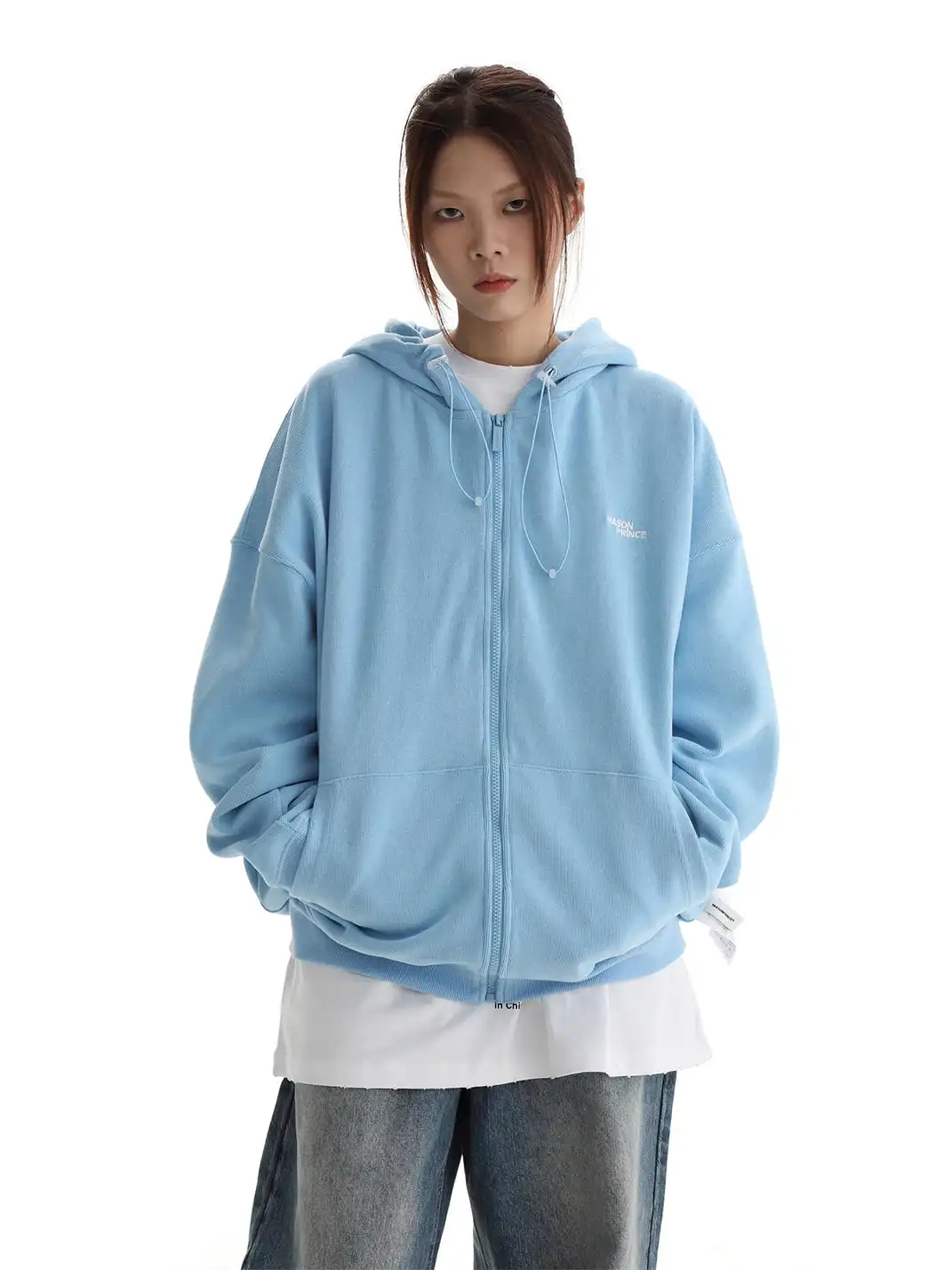MASONPRINCE | Hooded Zip-Up Sweatshirt