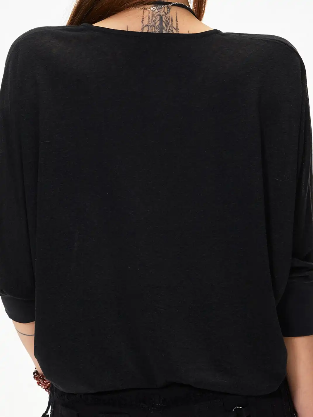 3MODE | V-Neck Batwing Sleeve Top